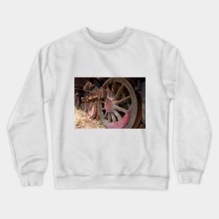 Abandoned steam loco in Greece Crewneck Sweatshirt